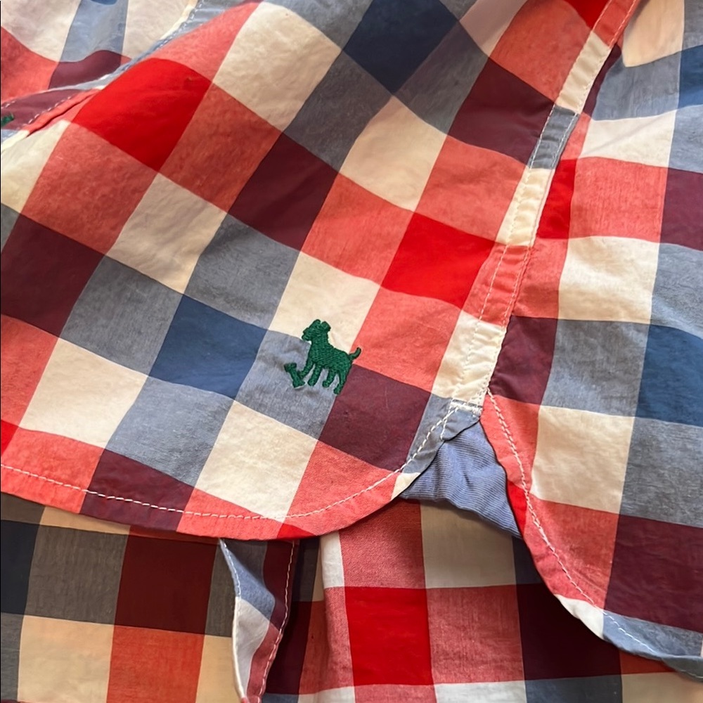 Mini Boden Colorful Gingham Kids Shirt - Picture 3 of 4